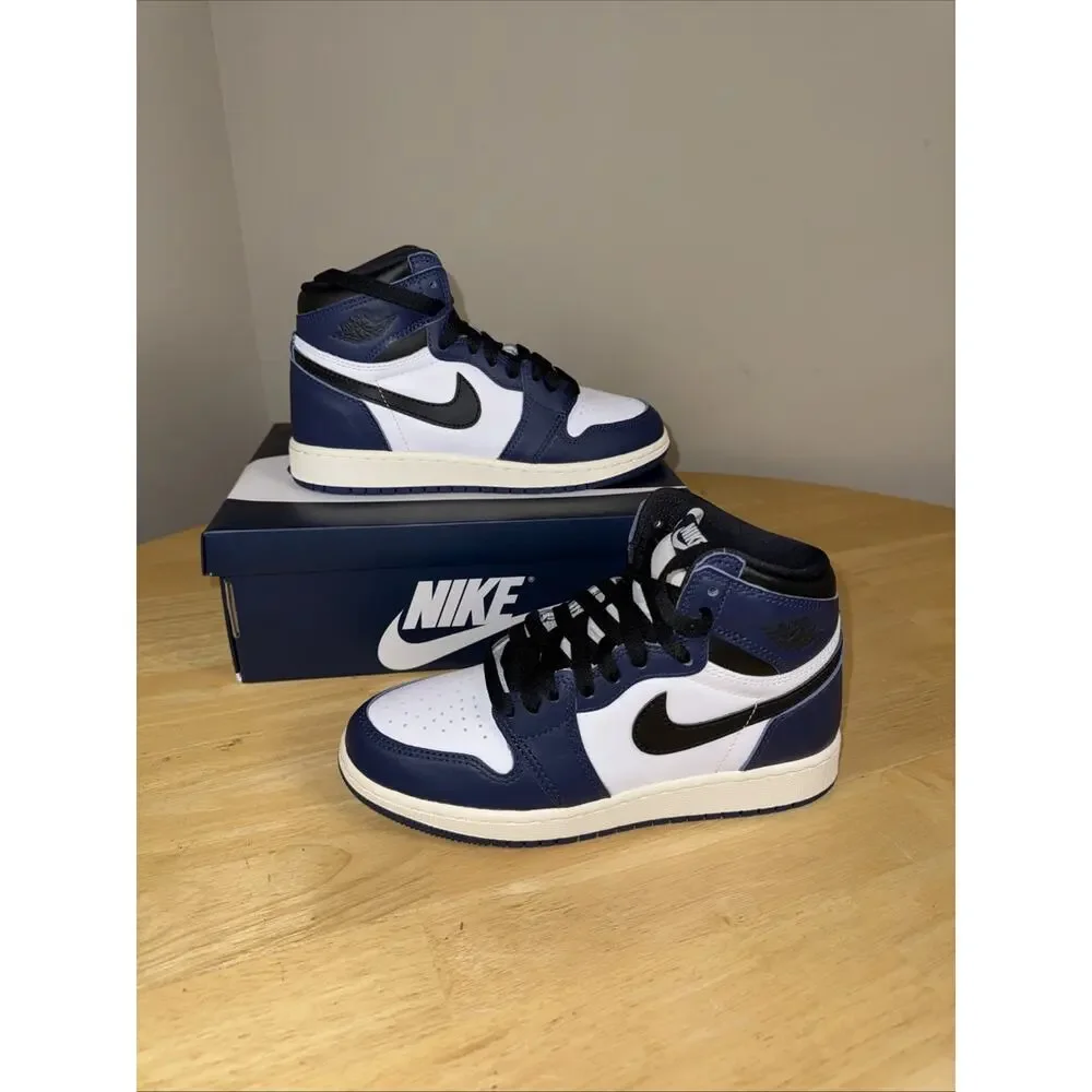 Nike Jordan 1 Retro High Midnight Navy GS Size 4.5Y 6 Women’s FD1437-401 NEW